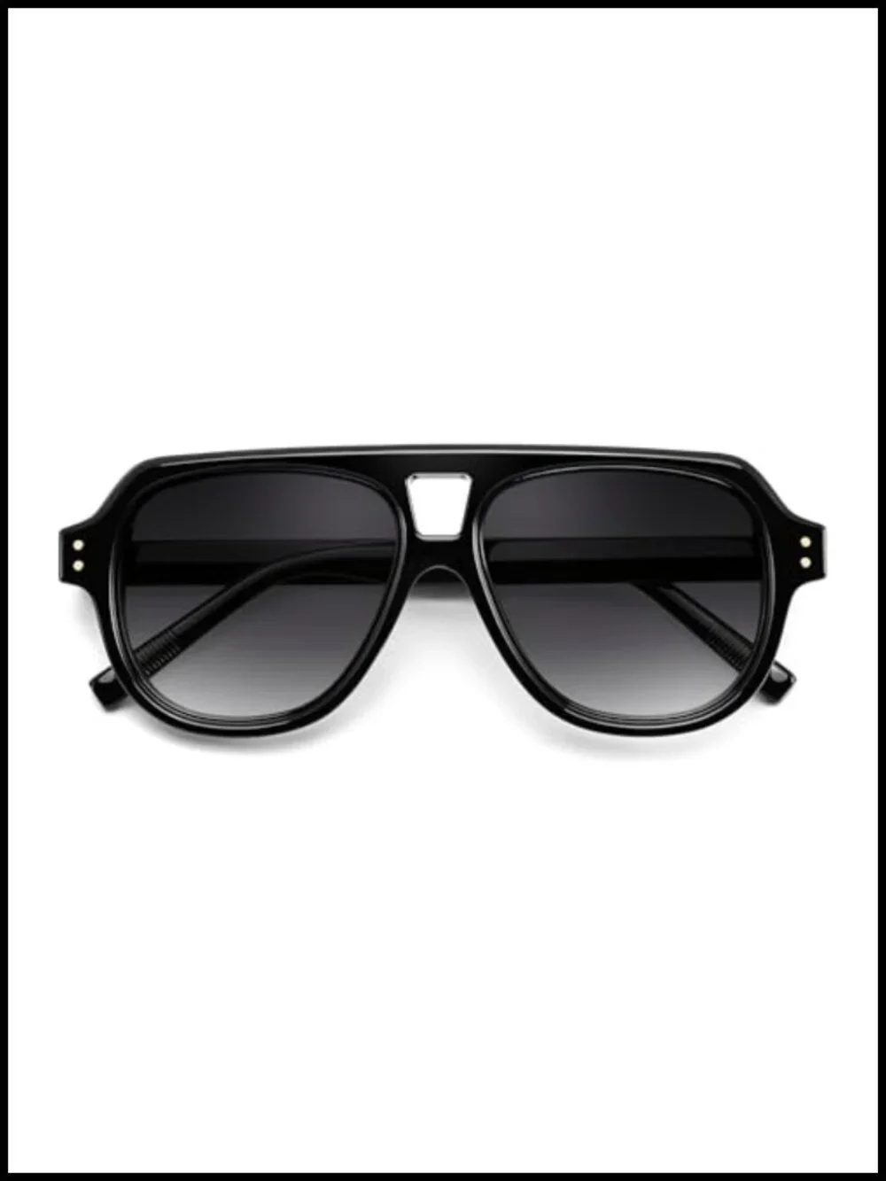 Retro Aviator Polarized Sunglasses UV400 Driving Square Frame